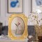 Vintage 5x7 Gold Oval Picture Frame Antique Ornate Table Top and Wall Mounting Photo Frame with High Definition Glass Front for Home Decor, Retro Photo Gallery, Old-Fashioned Art, Gold